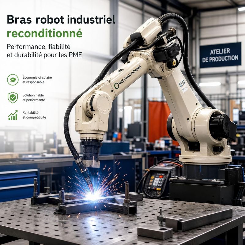 Robot industriel reconditionné : la solution maline pour automatiser votre atelier sans exploser votre budget